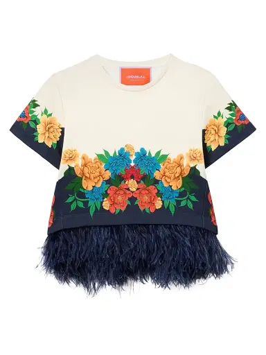 La DoubleJ Women's La Scala Tee Shirt - Princess Peony | Thumbnail 1 La DoubleJ Women's La Scala Tee Shirt - Princess Peony | Thumbnail 1