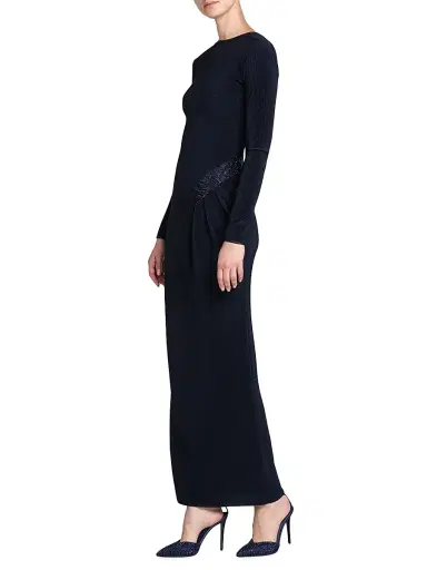 Giorgio Armani Women's Embellished Hip Jersey Gown | Thumbnail 4 Giorgio Armani Women's Embellished Hip Jersey Gown | Thumbnail 4