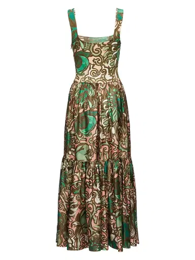 La DoubleJ Women's Capri Dress - Anemone Pink Olive | Thumbnail 2 La DoubleJ Women's Capri Dress - Anemone Pink Olive | Thumbnail 2