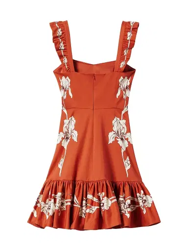 La DoubleJ Women's Mini Gingerbread Dress - Place Dark Orange - Size Large | Thumbnail 2 La DoubleJ Women's Mini Gingerbread Dress - Place Dark Orange - Size Large | Thumbnail 2