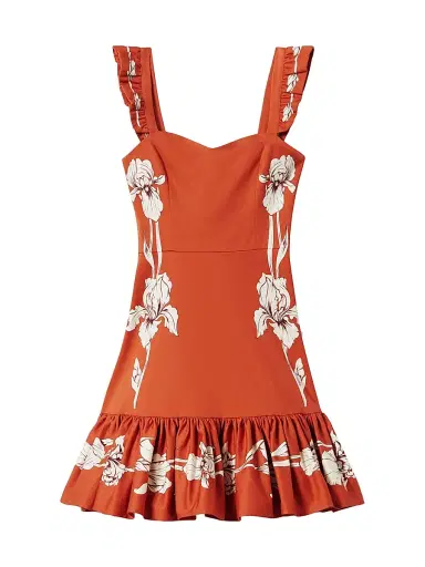 La DoubleJ Women's Mini Gingerbread Dress - Place Dark Orange - Size Large | Thumbnail 1 La DoubleJ Women's Mini Gingerbread Dress - Place Dark Orange - Size Large | Thumbnail 1