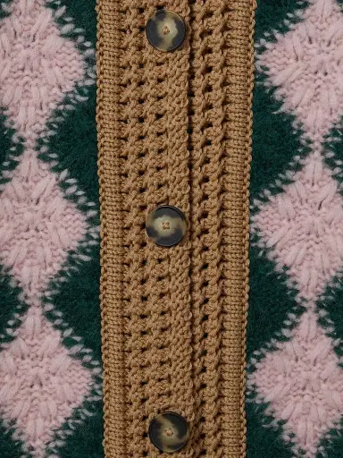La DoubleJ Women's Crochet Bowling Cardigan | Thumbnail 4
