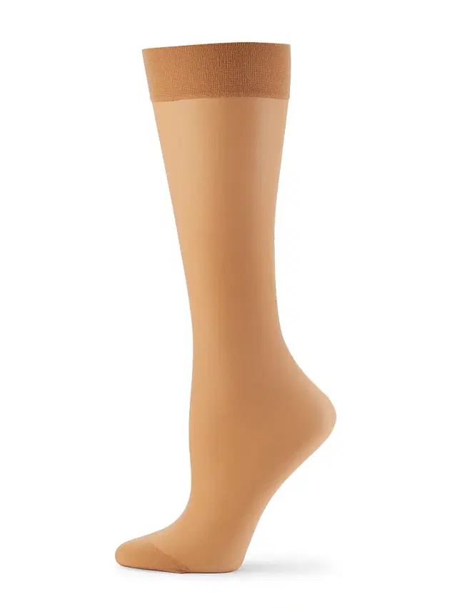 Wolford Women's Individual 10 Sheer Knee Highs - Gobi