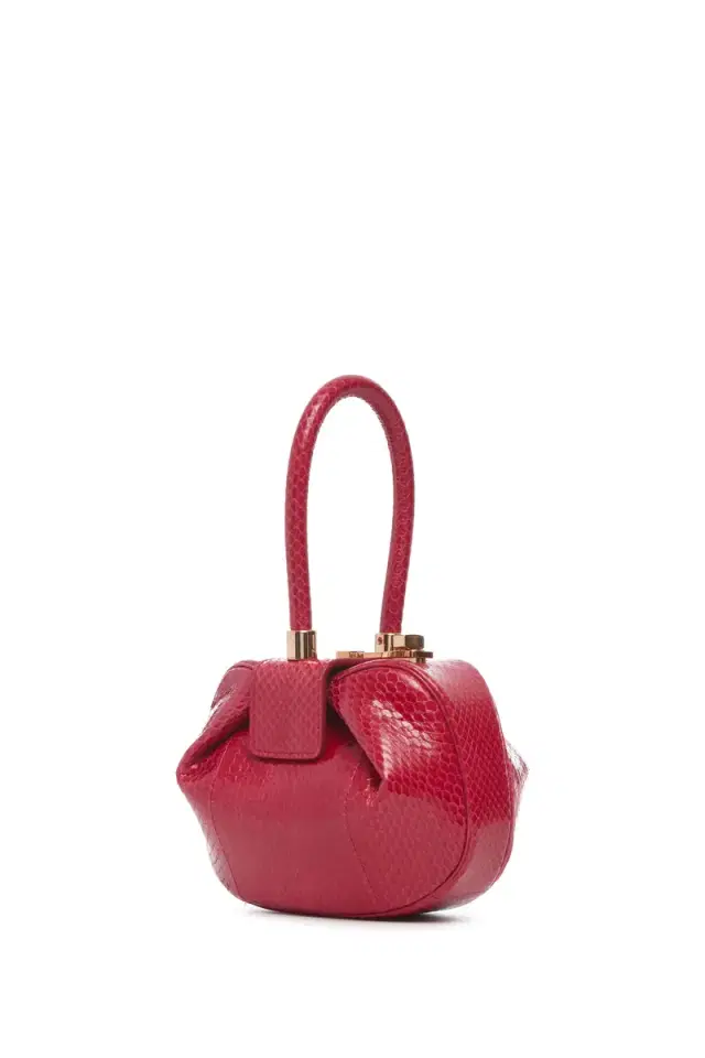 GABRIELA HEARST Demi Bag in Red Snakeskin