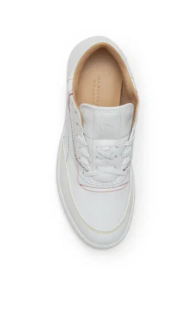 Gabriela Hearst Ohio Slip-on Sneaker in White Leather | Thumbnail 4 Gabriela Hearst Ohio Slip-on Sneaker in White Leather | Thumbnail 4