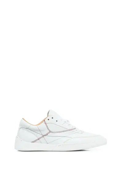 Gabriela Hearst Ohio Slip-on Sneaker in White Leather | Thumbnail 1 Gabriela Hearst Ohio Slip-on Sneaker in White Leather | Thumbnail 1