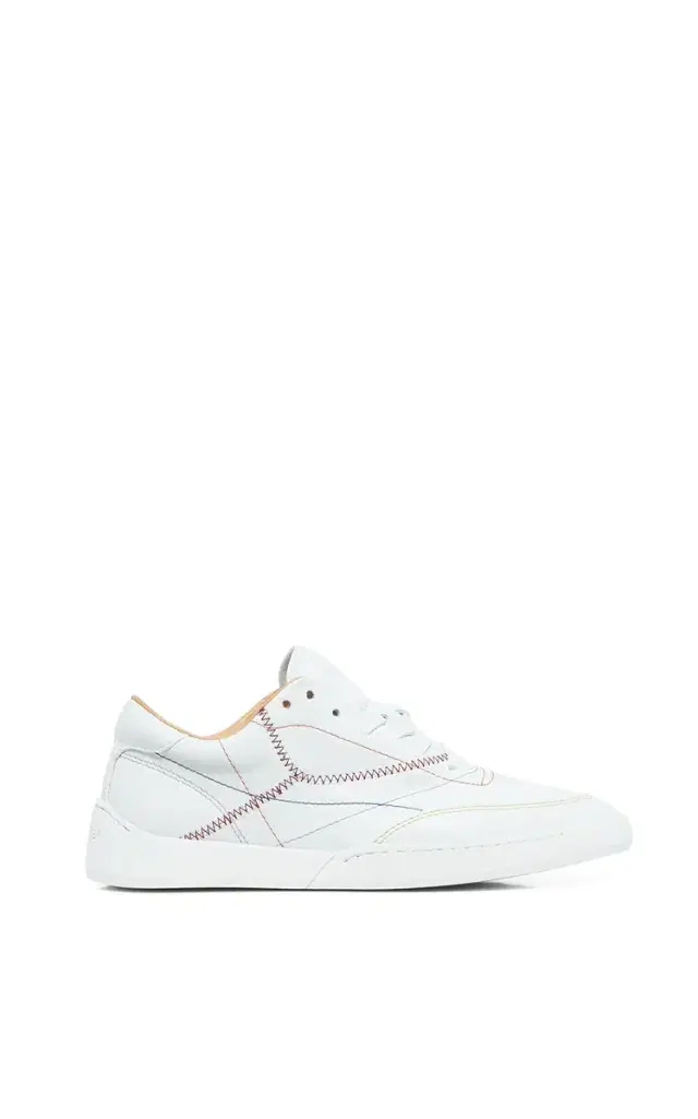 Gabriela Hearst Ohio Slip-on Sneaker in White Leather