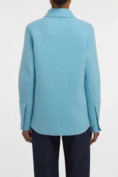 Gabriela Hearst John Austin Shirt in Light Blue Cashmere Felt | Thumbnail 5 Gabriela Hearst John Austin Shirt in Light Blue Cashmere Felt | Thumbnail 5