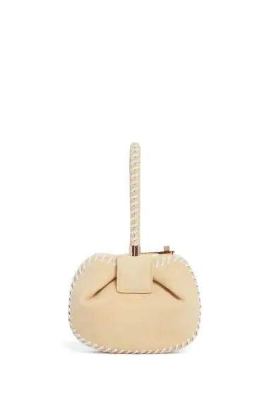 Gabriela Hearst Whipstitch Demi Bag in Nude Suede | Thumbnail 2