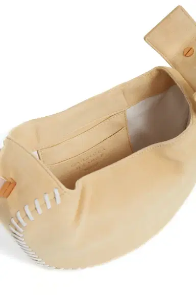 Gabriela Hearst Whipstitch Demi Bag in Nude Suede | Thumbnail 7