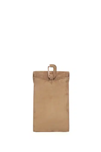 Gabriela Hearst Sunglasses Pouch in Dark Sand Suede | Thumbnail 4