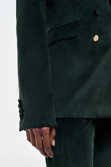 Gabriela Hearst Angela Blazer in English Green Sea Island Cotton Corduroy | Thumbnail 8 Gabriela Hearst Angela Blazer in English Green Sea Island Cotton Corduroy | Thumbnail 8