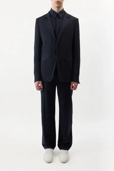 Gabriela Hearst Antoine Trouser in Dark Navy Virgin Wool | Thumbnail 2