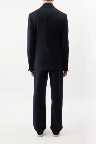 Gabriela Hearst Antoine Trouser in Dark Navy Virgin Wool | Thumbnail 4
