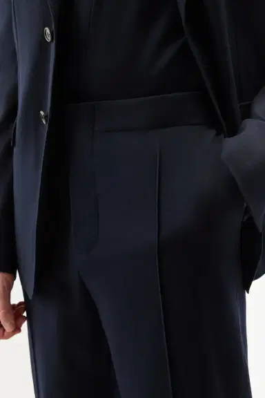 Gabriela Hearst Antoine Trouser in Dark Navy Virgin Wool | Thumbnail 5