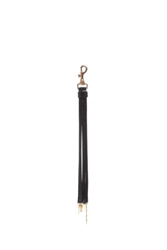 Gabriela Hearst Leonora Charm in Black Snakeskin
