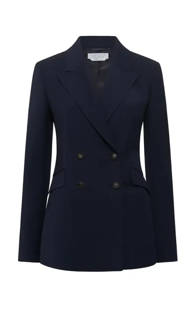 Gabriela Hearst Stephanie Blazer in Dark Navy Sportswear Wool