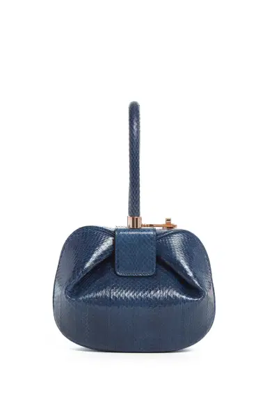 Gabriela Hearst Nina Bag in Navy Snakeskin | Thumbnail 2 Gabriela Hearst Nina Bag in Navy Snakeskin | Thumbnail 2