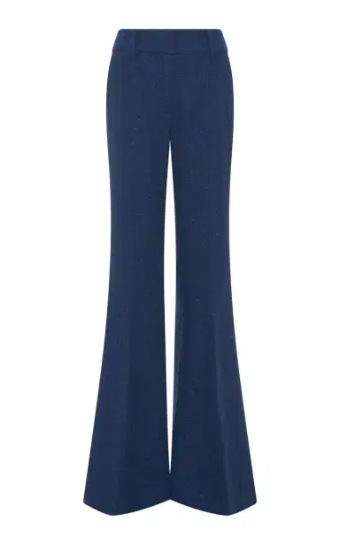 Gabriela Hearst Rhein Flare Pant in Electric Navy Speckled Cashmere | Thumbnail 1 Gabriela Hearst Rhein Flare Pant in Electric Navy Speckled Cashmere | Thumbnail 1