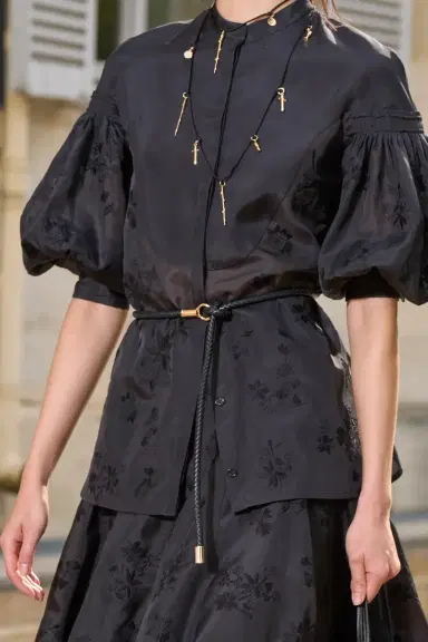 Gabriela Hearst Sofia Mia's Flowers Blouse in Black Embroidered Silk Organza | Thumbnail 3 Gabriela Hearst Sofia Mia's Flowers Blouse in Black Embroidered Silk Organza | Thumbnail 3