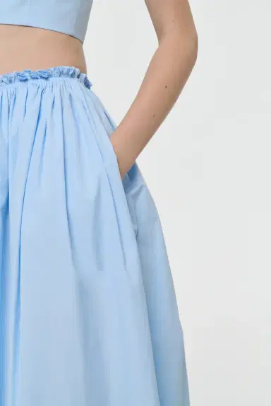 Gabriela Hearst Shiva Maxi Skirt in Light Blue Sea Island Cotton | Thumbnail 6 Gabriela Hearst Shiva Maxi Skirt in Light Blue Sea Island Cotton | Thumbnail 6