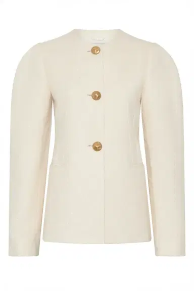 Gabriela Hearst Daelan Jacket in Virgin Wool Silk Slub | Thumbnail 1