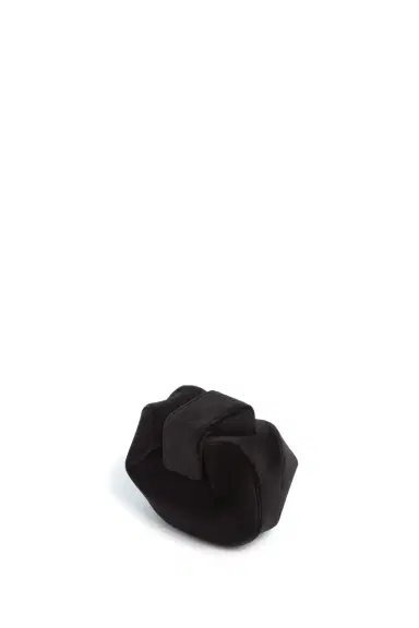 Gabriela Hearst Soft Demi Clutch in Black Cotton Velvet | Thumbnail 3