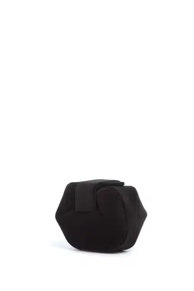 Gabriela Hearst Soft Demi Clutch in Black Cotton Velvet | Thumbnail 1