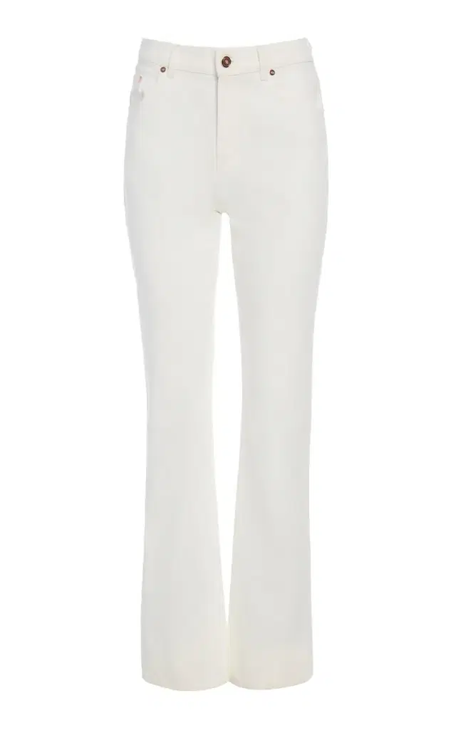 GABRIELA HEARST Rey Straight-leg Jean in White Recycled Cotton Denim