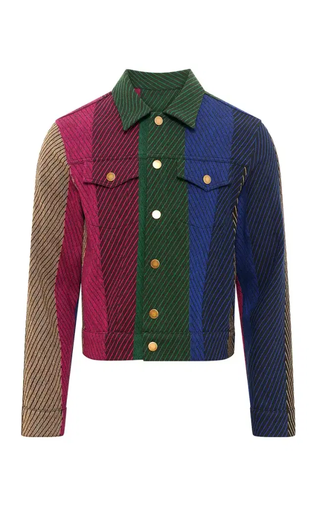 Gabriela Hearst Barry Trucker Jacket in Multi Cashmere