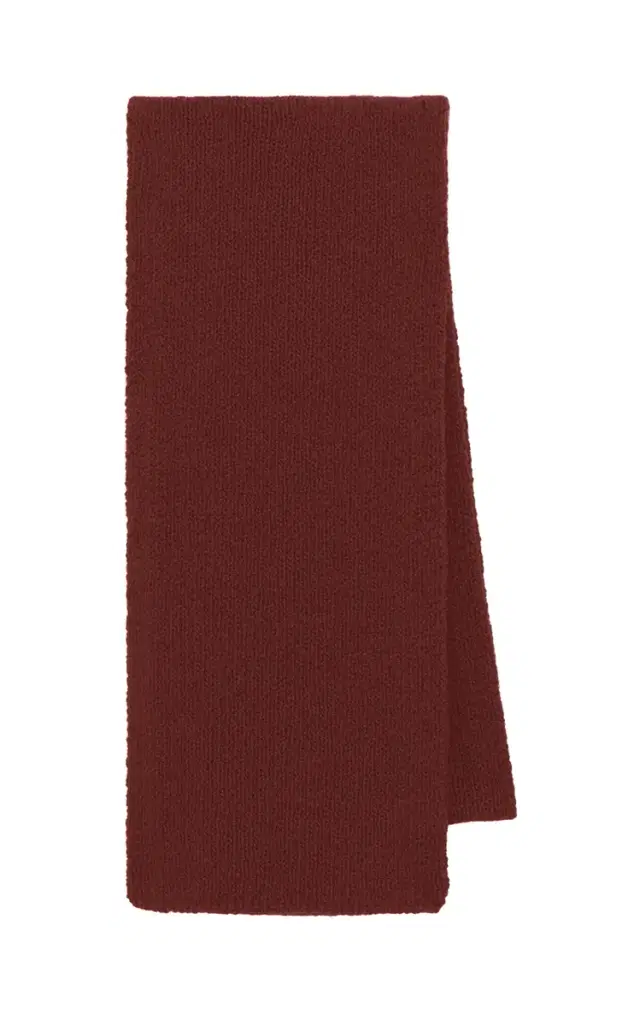 GABRIELA HEARST Tulsi Knit Scarf in Burnt Sienna Cashmere