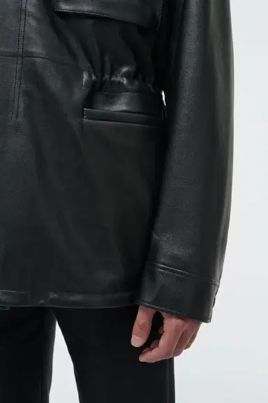 Gabriela Hearst Darwin M65 Jacket in Black Nappa Leather | Thumbnail 6 Gabriela Hearst Darwin M65 Jacket in Black Nappa Leather | Thumbnail 6