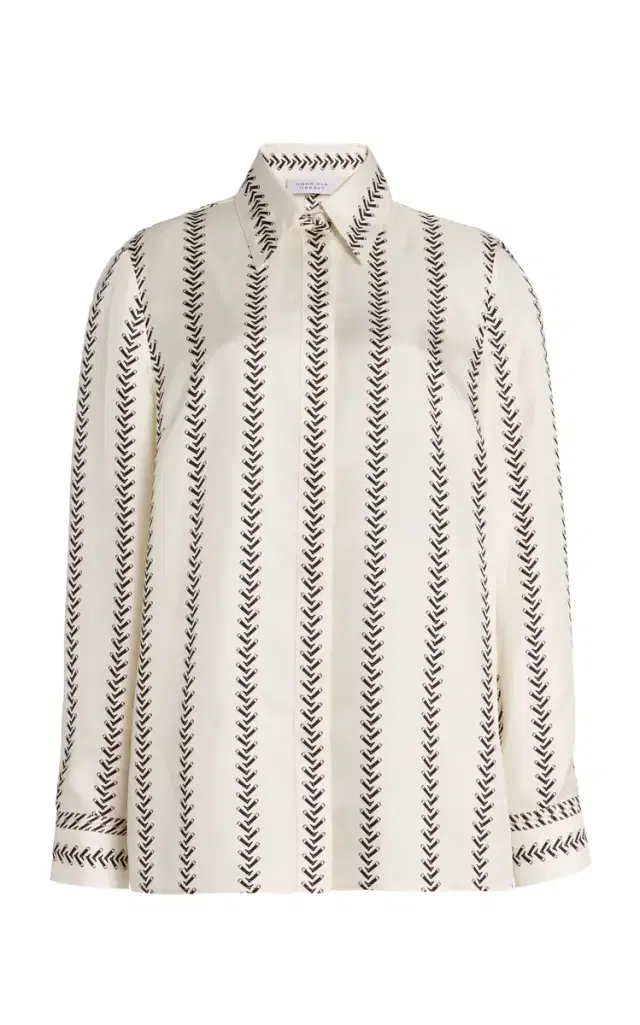 GABRIELA HEARST Cruz Shirt in  Multi Printed Silk Twill