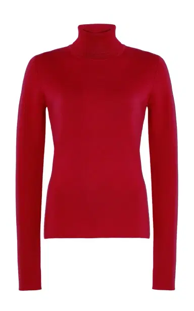 Gabriela Hearst May Knit Turtleneck in Scarlet Red Merino Wool Cashmere | Thumbnail 1 Gabriela Hearst May Knit Turtleneck in Scarlet Red Merino Wool Cashmere | Thumbnail 1