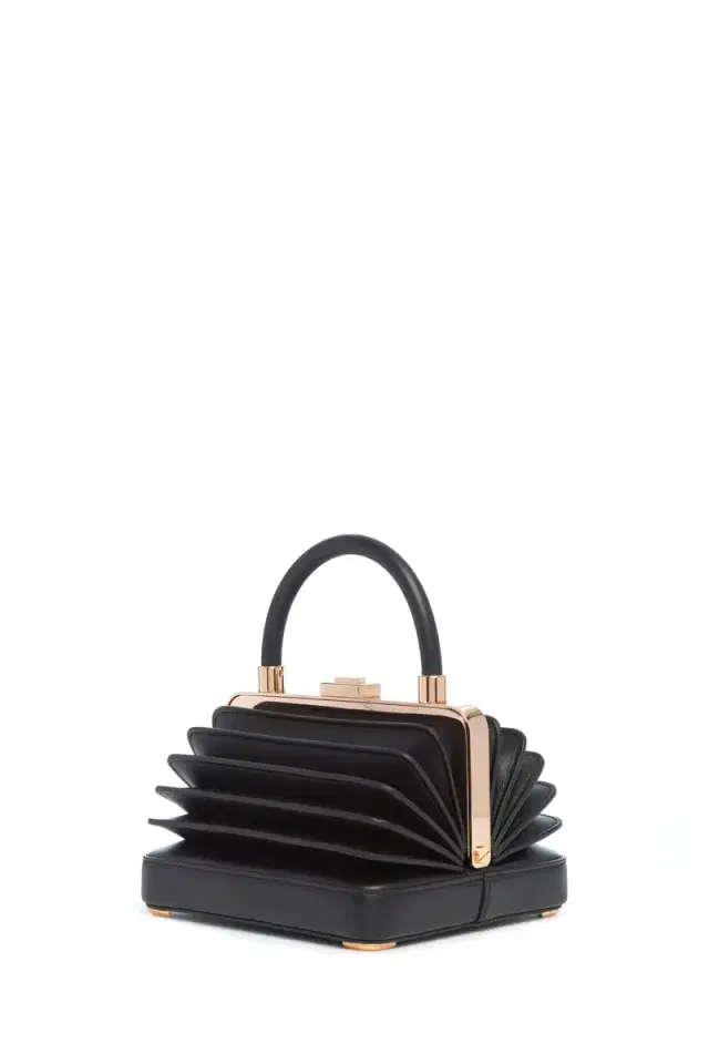 Gabriela Hearst Small Diana Bag in Black Nappa Leather