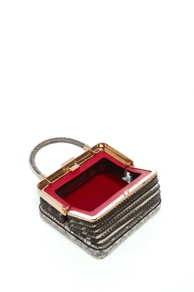 Gabriela Hearst Small Diana Bag in Black & White Snakeskin | Thumbnail 4 Gabriela Hearst Small Diana Bag in Black & White Snakeskin | Thumbnail 4