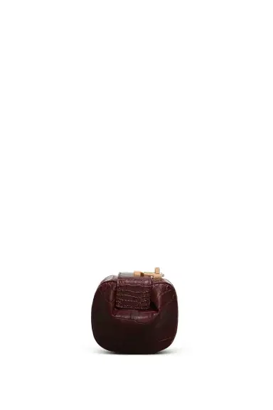 Gabriela Hearst Rafaela Coin Purse in Bordeaux Crocodile Leather | Thumbnail 2 Gabriela Hearst Rafaela Coin Purse in Bordeaux Crocodile Leather | Thumbnail 2