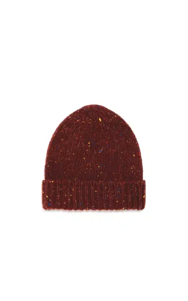 Gabriela Hearst Hailsham Knit Hat in Burnt Sienna Multi Speckled Aran Cashmere | Thumbnail 1