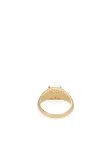 Gabriela Hearst Small Ring in 18K Yellow Gold & Howlite Stone | Thumbnail 4