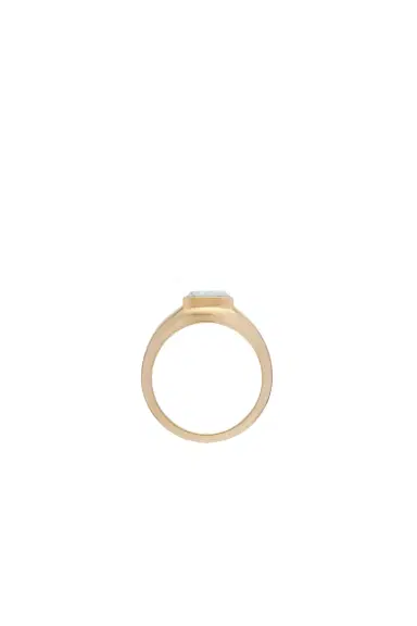 Gabriela Hearst Small Ring in 18K Yellow Gold & Howlite Stone | Thumbnail 5