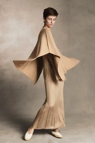 Gabriela Hearst Atira Knit Maxi Dress in Camel Silk | Thumbnail 2 Gabriela Hearst Atira Knit Maxi Dress in Camel Silk | Thumbnail 2