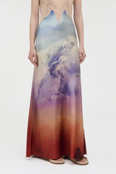 Gabriela Hearst Adolphine Slip Maxi Dress in Mountain Printed Satin Silk Twill | Thumbnail 8 Gabriela Hearst Adolphine Slip Maxi Dress in Mountain Printed Satin Silk Twill | Thumbnail 8