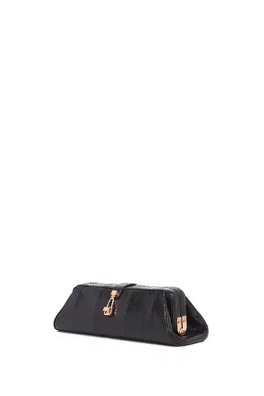 Gabriela Hearst Paola Clutch in Black Snakeskin | Thumbnail 4
