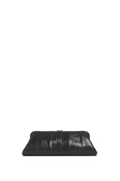 Gabriela Hearst Paola Clutch in Black Snakeskin | Thumbnail 5