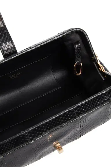 Gabriela Hearst Paola Clutch in Black Snakeskin | Thumbnail 6