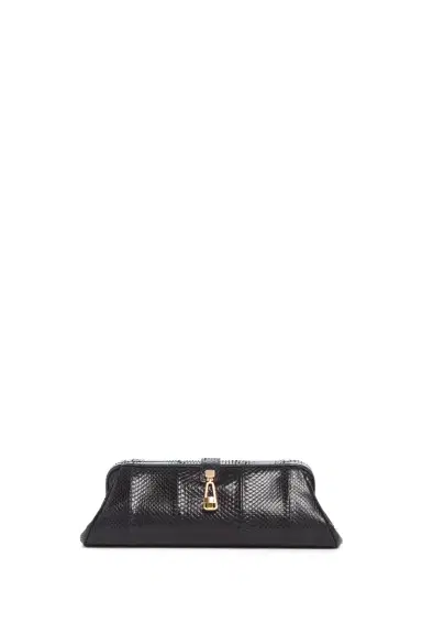 Gabriela Hearst Paola Clutch in Black Snakeskin | Thumbnail 1