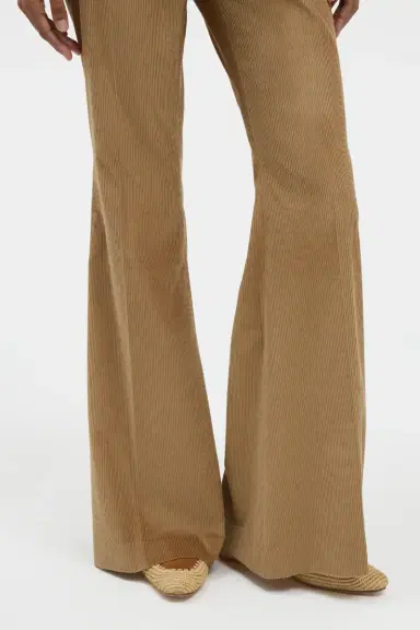 Gabriela Hearst Ianthe Flare Pant in Camel Sea Island Cotton Corduroy | Thumbnail 5 Gabriela Hearst Ianthe Flare Pant in Camel Sea Island Cotton Corduroy | Thumbnail 5