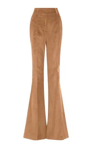 Gabriela Hearst Ianthe Flare Pant in Camel Sea Island Cotton Corduroy | Thumbnail 1 Gabriela Hearst Ianthe Flare Pant in Camel Sea Island Cotton Corduroy | Thumbnail 1