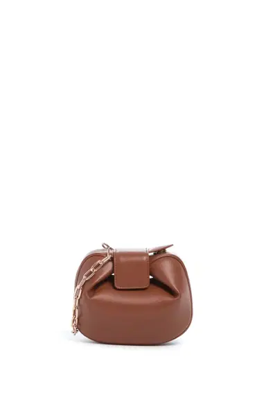 Gabriela Hearst Soft Demi Clutch with Chain in Cognac Nappa Leather | Thumbnail 2 Gabriela Hearst Soft Demi Clutch with Chain in Cognac Nappa Leather | Thumbnail 2