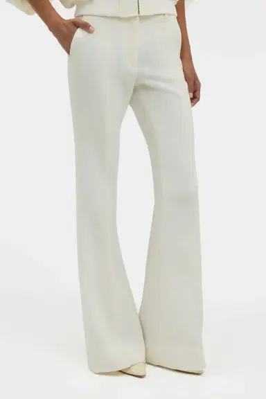 Gabriela Hearst Rhein Flare Pant in Virgin Wool Crepe | Thumbnail 5